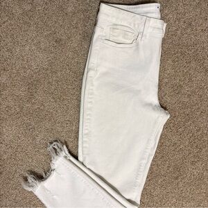 PAIGE Cindy Crop Crisp White Denim Jeans New With Tags Size 28 NWT